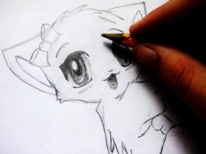 Как нарисовать кошку аниме