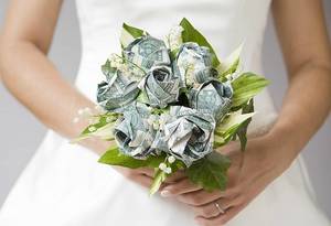 Букет из денег на свадьбу 