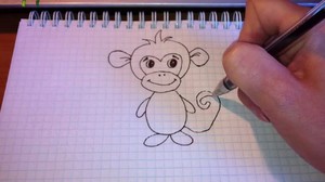 Как рисовать обезьяну