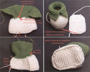 Пошаговое вязание пнеток