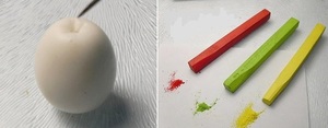 Лепка из полимерной глины - простые предметы, яблоко