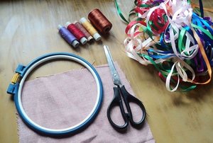 Материалы для вышивки лентами