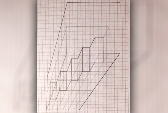3D рисунок Лестница