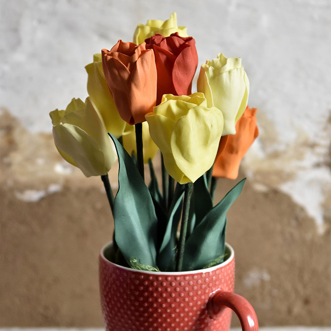 Как сделать тюльпаны из фоамирана: мастер-класс с фото